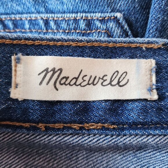 Madewell Ridge Denim A-Line Short Mini Jean Skirt Womens 26 - Picture 4 of 11